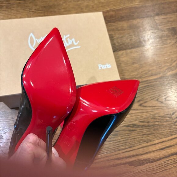 Christian Louboutin NIB So Kate 120mm black patent leather pumps - Picture 6 of 8